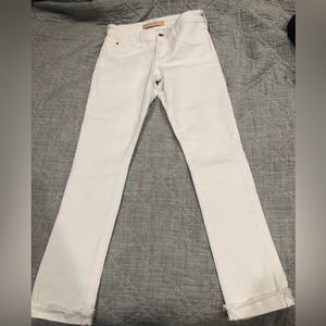 Joe’s white Jeans, The Markie mid rise skinny crop, size 24, Excellent condition